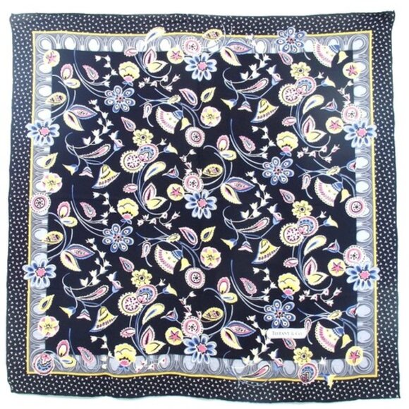 Authentic TIFFANY scarf silk [Used] - Picture 1 of 7